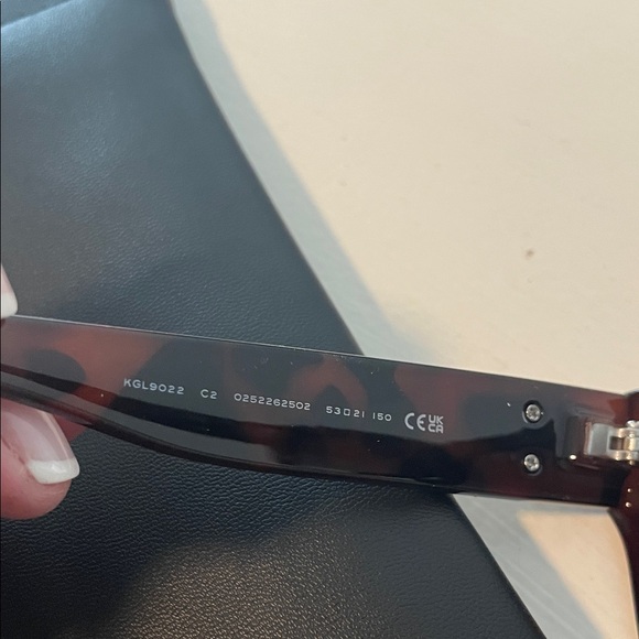 Kurt Geiger Brown Square Sunglasses - Picture 6 of 8